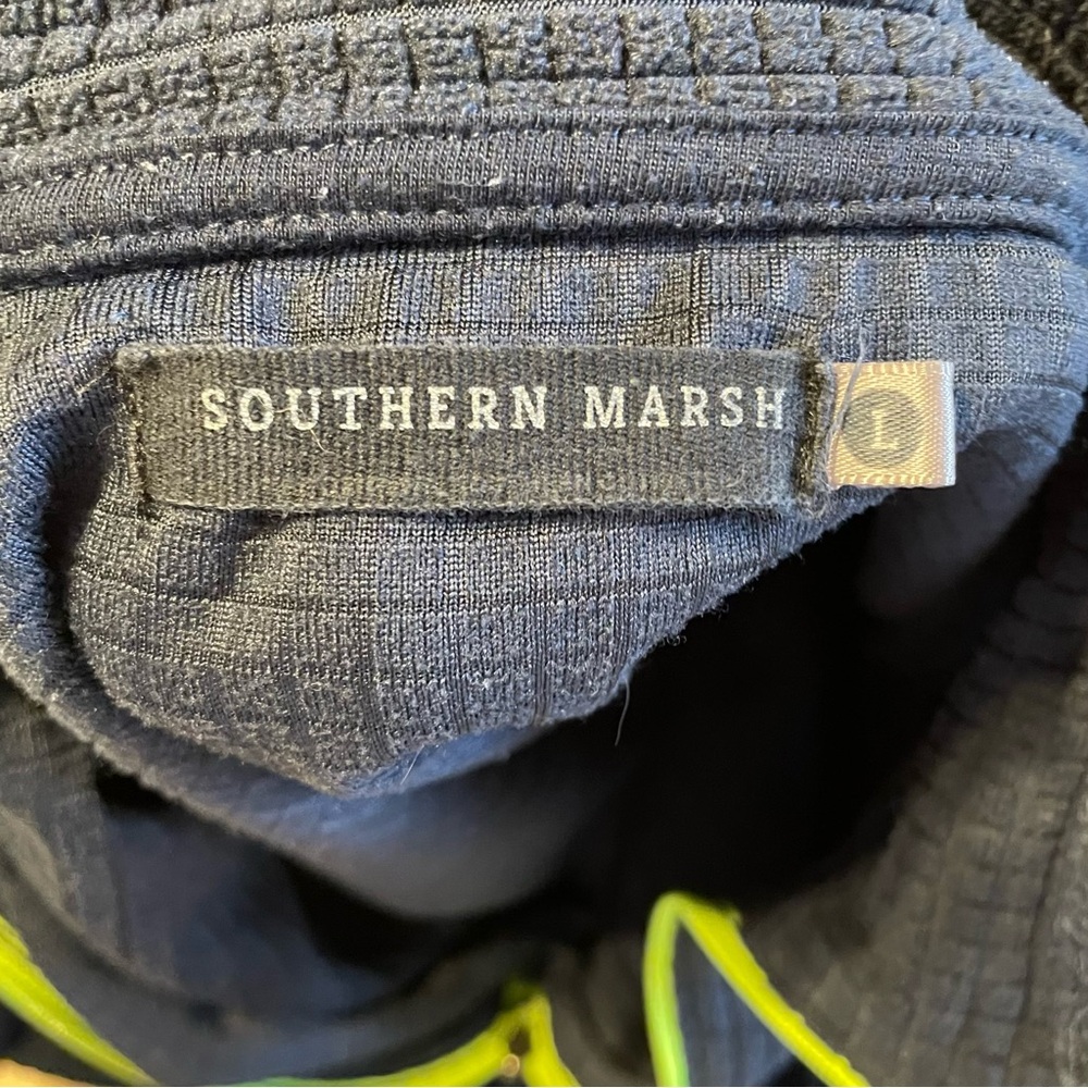 SOUTHERN MARSH FieldTec Dune Performance Pullover Navy Blue Men’s Size Large - Picture 8 of 9